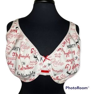 44G Cacique Christmas Bra